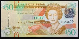 East Caribbean States 50 Dollars 2012

P# 54; № SJ403899; UNC