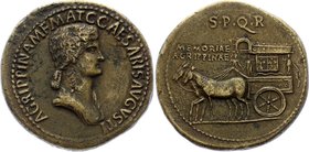 Ancient World Paduan Agrippina Sestertius 1500 - 1570

Paduan type of Agrippina Senior. AR Cast "Sestertius" (35mm, 24.96 g, 6h). Paduan type. Later...
