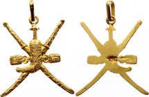 Oman Gold Pendant Royal Coat Of Arms

Gold (.999) 4.39g 32mm; # 210