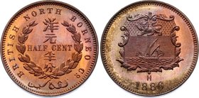 British North Borneo 1/2 Cent 1886 H PROOF

KM# 1; Proof; Beautiful UNC Coin with Outstanding Patina