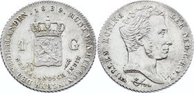 Netherlands East Indies 1 Gulden 1839

KM# 300a; Silver