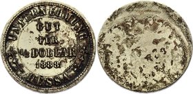 Netherlands East Indies Kisaran - Sumatra 1/2 Dollar Token 1888

Lansen & van der Beek# 114; Lawe# 100; Copper-Nickel; Plantation token