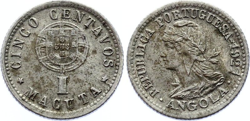 Angola 5 Centavos / 1 Macuta 1927

KM# 66; UNC with scratches