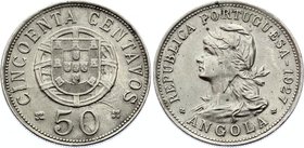Angola 50 Centavos 1928

KM# 69; XF