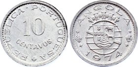 Angola 10 Centavos 1974

KM# 72; Not Released for Circulation!