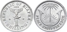 Biafra 1 Shilling 1969

KM# 2; Aluminium; AUNC