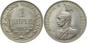 German East Africa 1 Rupie 1913 J

KM# 10; Silver 11,63g.