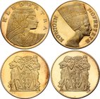 Egypt Lot of 2 Medals "Nefertiti & Kleopatra"

Each Medal: Silver (.999) 49g 50mm; Proof