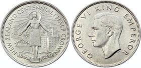 New Zealand Half Crown 1940

KM# 14; Silver; New Zealand Centennial; AUNC