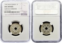 Papua New Guinea 1 Shilling 1945 NGC UNC Details

KM# 8; Silver; Surface Hairlines