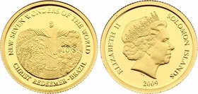 Solomon Islands 10 Dollars 2009

Gold (.999) 1.0g 13.92mm; Proof; New 7 Wonders of the World - Chris Redeemer - Brazil; With Certificate