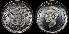 Ecuador 1/2 Decimo 1902 /892 LIMA JF

KM# 55.1; Silver 1.26g; Мint Lima; Mint Luster; UNC