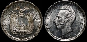 Ecuador 1 Decimo 1905 LIMA JF

KM# 50.3; Silver 2.52g; Мint Lima; Mint Luster; UNC