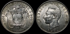 Ecuador 2 Decimos 1914 TF

KM# 51.4; Silver 5g; Мint Philadelphia; Mint Luster; UNC