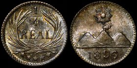 Guatemala 1/4 Real 1896

KM# 162; Silver 0.80g; Burning Mint Luster; Nice Patina; BUNC