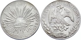 Mexico 8 Reales 1877 Go FR

KM# 377.8; Silver; Guanajuato