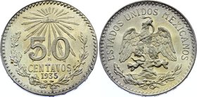 Mexico 50 Centavos 1935

KM# 448; Silver; UNC