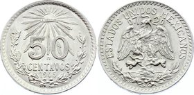 Mexico 50 Centavos 1945

KM# 447; Silver; UNC