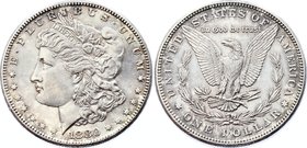 United States 1 Dollar 1880

KM# 110; Silver; "Morgan Dollar"; UNC Nice Gray Toning