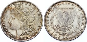 United States 1 Dollar 1882

KM# 110; Silver; "Morgan Dollar"; UNC