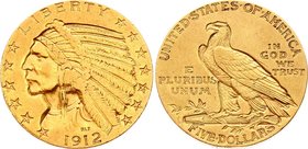 United States 5 Dollars 1912

KM# 129; Gold (.900) 8.36g; "Indian Head"