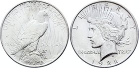 United States 1 Dollar 1922

KM# 150; Silver; "Peace Dollar"; UNC