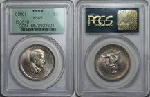 United States 1/2 Dollar 1936 D PCGS MS 65

KM# 176; Silver; Mintage 5.005; Mint Denver; Very High Grade; Nice Patina; Krause = MS 65 -750 $
