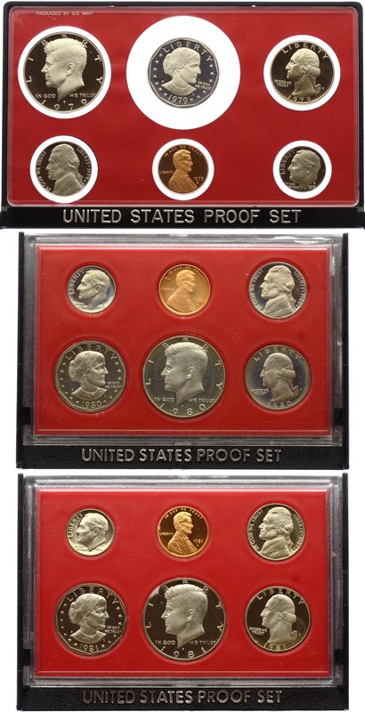 United States Lot of 3 Proof Sets 1979 1980 1981 (S)

Each Set Contains: 1 Cen...