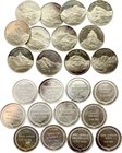Switzerland Lot of 13 Silver Medals with Mountains 1969 - 1971

Silver Medals, Each 14.95g 33mm; Proof