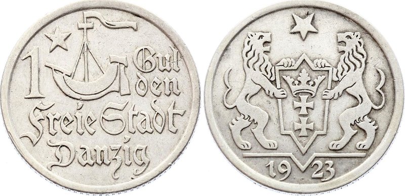 Danzig 1 Gulden 1923

KM# 145; Silver; XF