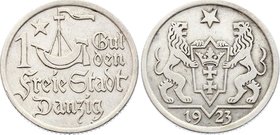 Danzig 1 Gulden 1923

KM# 145; Silver; XF