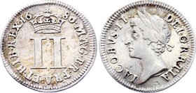 Great Britain - England 2 Pence 1686

KM# 454; Sp# 3416; Silver; James II (incl. Maundy)