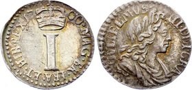 Great Britain - England 1 Penny 1700

KM# 499; Sp# 3552; Silver; Prooflike Surface; William III (incl. Maundy); Beautiful Toning; AUNC- with hairlin...