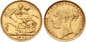 Great Britain 1 Sovereign 1881 M Australia

KM# 7; Gold 7,98 g.; Melbourne Mint. AUNC; Mint lustre; Fine collectible sample
