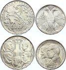 Greece Lot of 2 Coins

30 Drachmai 1963, 1964; Silver