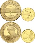 Greece Lot of Coin & Medal

Medal "Bank of Greece - Printing Works & Mint" Proof 26g 39mm; 2 Euro 2004 (Mint. 5000 Pcs, Goldplated, With Certificate...