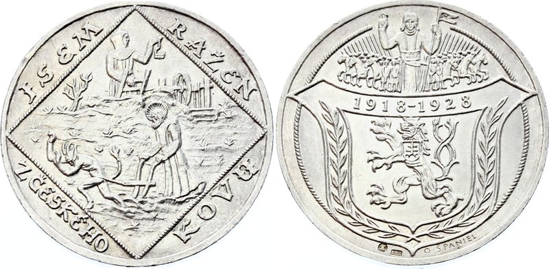 Czechoslovakia Medal "Jsem Ražen z Českého Kovu" 1928

Silver (.987) 19.80g 34...