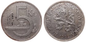 Czechoslovakia 5 Korun 1932 RRARE

Novotny# 9; KM#11; Silver (0.500) 7.03g; VF/XF
