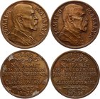 Czechoslovakia Lot of 2 Medals "T. G. Masaryk. In Memory of the 85th Birthday of the First President of the Czechoslovak Republic" 1935

Each Medal:...