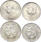 Czechoslovakia 50 & 100 Korun 1949

Silver; J.V. Stalin