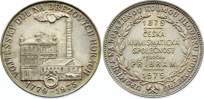 Czechoslovakia Medal "The Vojtěch Mine in Březové Mountains" 1975

Silver 12.3...