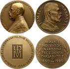 Czechoslovakia Lot of 2 T.G.Masaryk Medals

101g 60mm; "T. G. Masaryk - Museum of Decorative Arts in Prague" 1990, 94g 60mm "140th Anniversary of th...