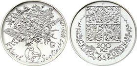 Czech Republic 200 Korun 1996

KM# 23; Silver; 100th Anniversary of the Birth of Karel Svolinský; With Certificate
