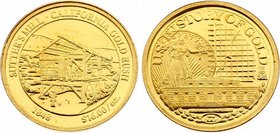 Czech Republic Gold Medal "History of Gold - California Gold Rush" 2007

Gold (.585) 0.5g 11mm; Proof; Mint. 9999 Pcs; With Certificate