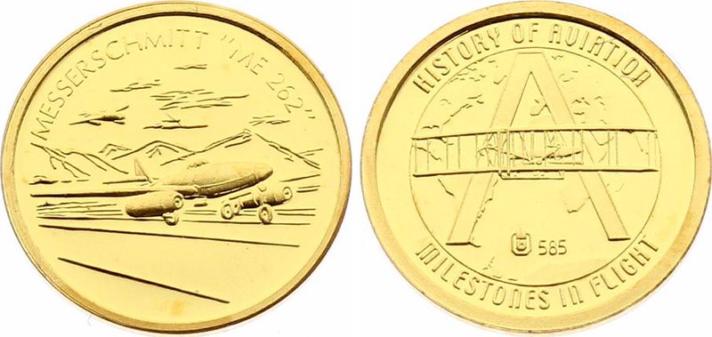 Czech Republic Gold Medal "History of Aviation - Messerschmitt ME-262" 2010

G...