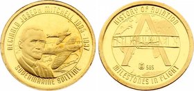 Czech Republic Gold Medal "History of Aviation - Supermarine Spitfire" 2010

Gold (.585) 0.5g 11mm; Proof; Mint. 5555 Pcs; With Certificate