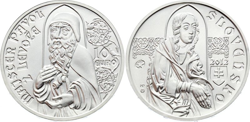 Slovakia 10 Euro 2012

KM# 122; Silver; Master Paul of Levoča; Mint. 7,400; BU...