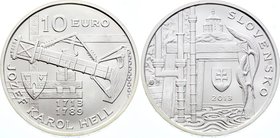 Slovakia 10 Euro 2013

KM# 130; Silver; Jozef Karol Hell – the 300th Anniversary of the Birth; Mint. 3,100; BUNC