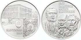 Slovakia 10 Euro 2013

KM# 131; Silver; Matica slovenská – the 150th Anniversary of the Establishmend; Mint. 3,150; BUNC