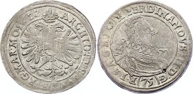 Holy Roman Empire 75 Kreuzer 1622 C

Seite# 114, Her# 791; Rare Coin - Prague Mint. Silver, VF.